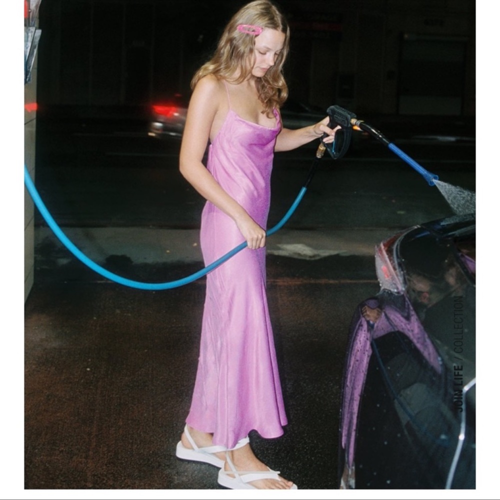 Zara pink maxi dress!
